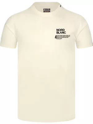 Pánské triko NORDBLANC NOTHINGNESS NBSMT8150 KRÉMOVĚ BÍLÁ