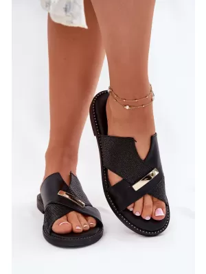 Dámské pantofle VINCEZA 17385 BLACK
