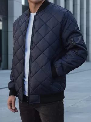 Pánská bunda DSTREET TMAVĚ MODRÁ