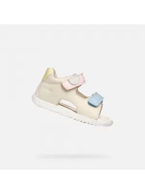 Dívčí sandály GEOX SANDAL MACCHIA B254WA08502C1M2M BÉŽOVÁ