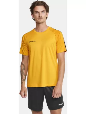 Pánské kontrastní sportovní tričko CRAFT TW Squad Go Contrast Jersey M ŠVÉDSKÁ ŽLUTÁ/ZLATÁ
