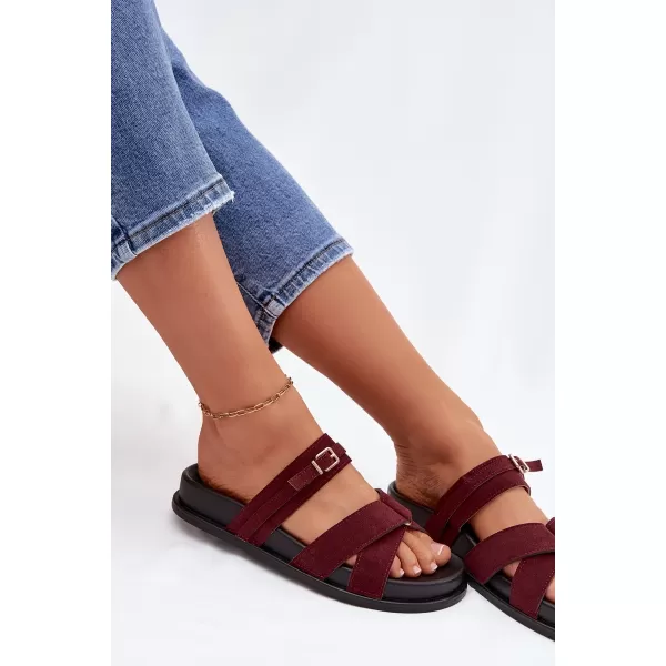  Dámské pantofle BOTO SELORINA 41592 BURGUNDY 