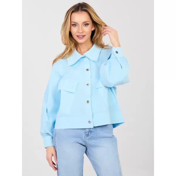  Dámská halenka RUE PARIS IT-KR-FL10071.50 LIGHT BLUE 