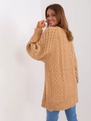Dámský svetr WOOL FASHION ITALIA AT-SW-2367-2.64P CAMEL