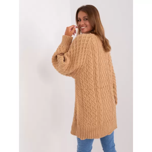  Dámský svetr WOOL FASHION ITALIA AT-SW-2367-2.64P CAMEL 