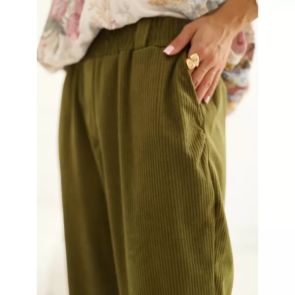  Dámské kalhoty RUE PARIS RV-SP-A1311.60 OLIVE 