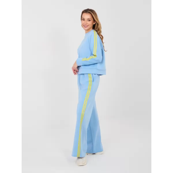  Dámská tepláková souprava RUE PARIS IT-KMPL-21772.63 LIGHT BLUE 