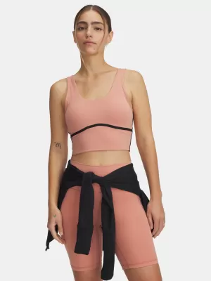 Dámské tílko UNDER ARMOUR MERIDIAN PIPED CROP TANK 6003529-696 RŮŽOVÁ
