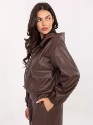 Dámská bunda RUE PARIS IT-KR-FL9729.15P BROWN