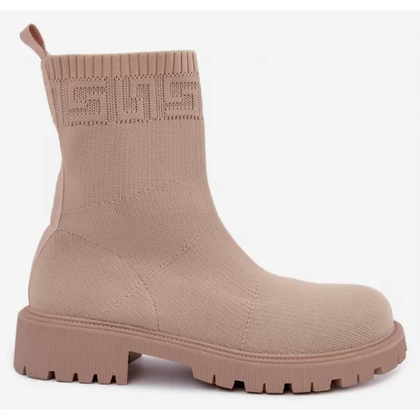  Dámské kotníkové boty BOTO LQ-50 BEIGE 
