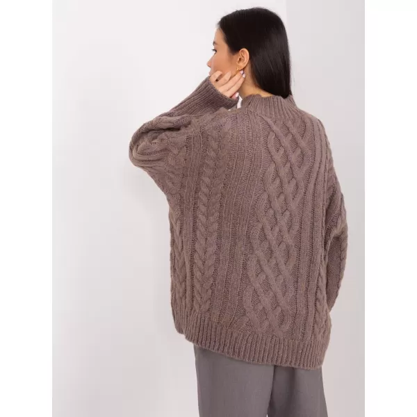  Dámský svetr WOOL FASHION ITALIA AT-SW-2363-2.11P BROWN 