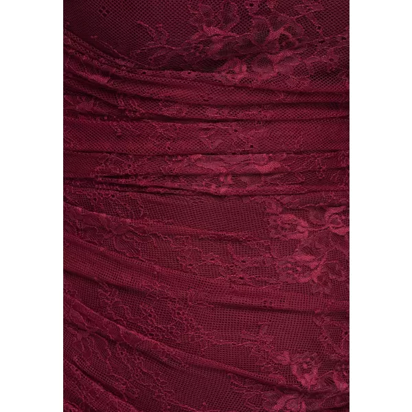  Dámské šaty LARICA LA-OM-DLR464 BURGUNDY 