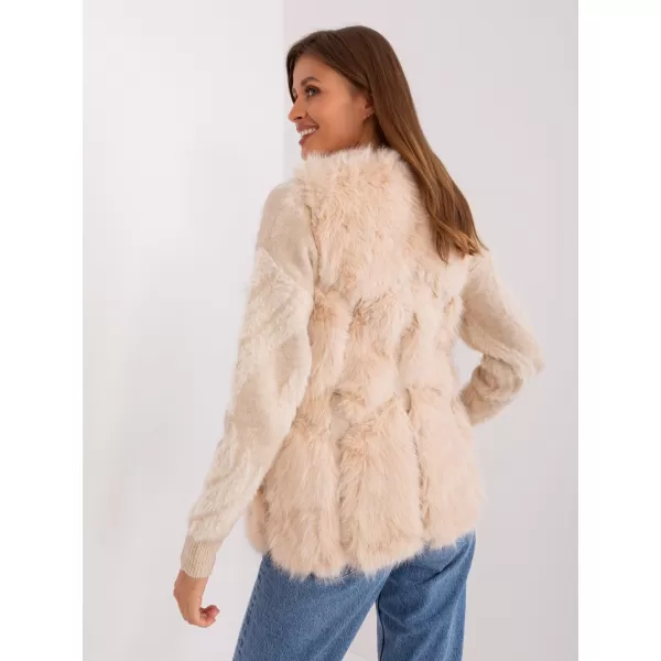  Dámská vesta WOOL FASHION ITALIA AT-KZ-2375.00P BEIGE 
