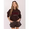 Dámská mikina RUE PARIS RV-BL-A1041.48 DARK BROWN