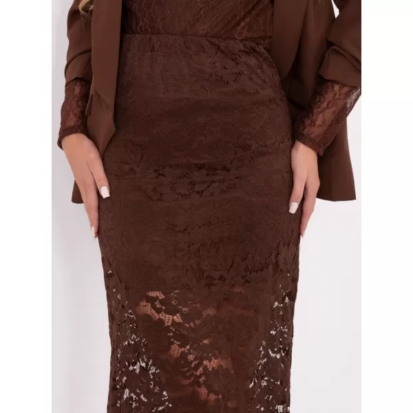  Dámská sukně ITALY MODA MI-SD-G9137.16P BROWN 