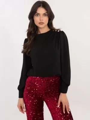 Dámská halenka ITALY MODA MI-BZ-278519-1.40 NOIRE