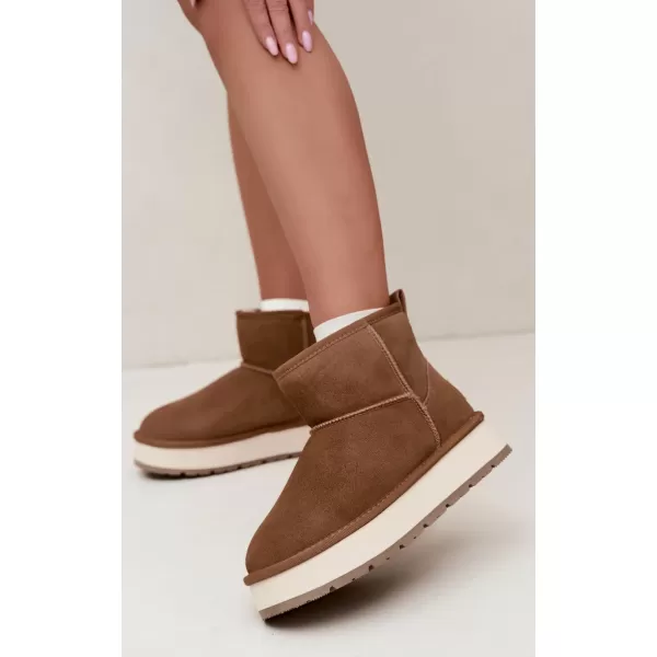  Dámské boty BIG STAR SHOES UU274692 BROWN/BEIGE 