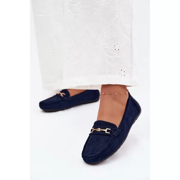  Dámské mokasíny BOTO FT247 NAVY BLUE 