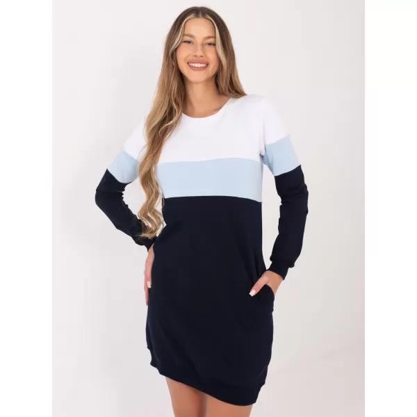  Dámské šaty RUE PARIS RV-SK-5869.04 NAVY 