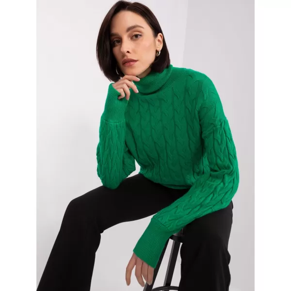  Dámský svetr WOOL FASHION ITALIA AT-SW-2348.95 GREEN 