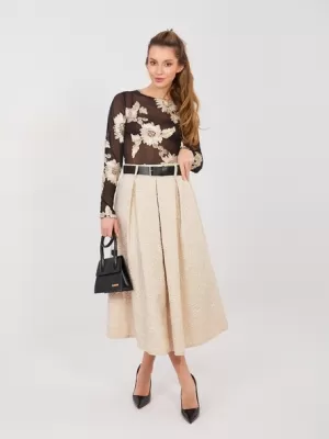 Dámská sukně RUE PARIS IT-SD-18760.69 BEIGE