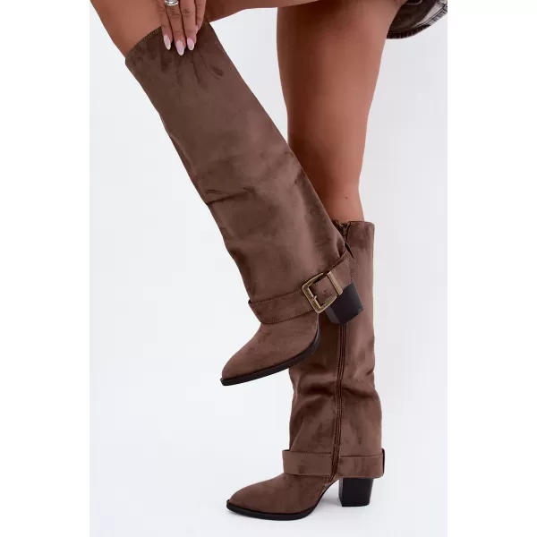  Dámské kozačky BOTO MM-40 KHAKI 
