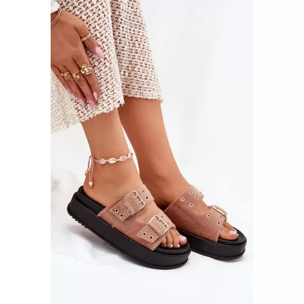  Dámské pantofle BOTO SS-175 PINK 
