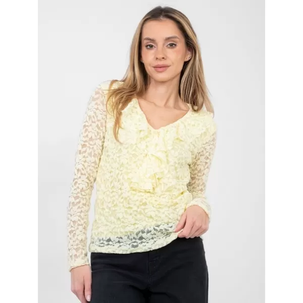  Dámská halenka RUE PARIS MI-BZ-M6713.86 BRIGHT YELLOW 