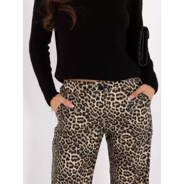  Dámské kalhoty LAKERTA LK-SP-509804.32 BLACK AND BEIGE 