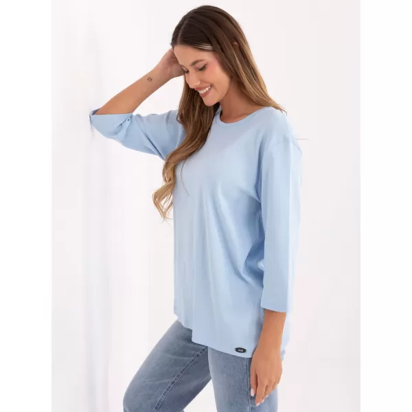  Dámská halenka RELEVANCE RV-BZ-A804.05P LIGHT BLUE 