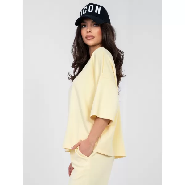  Dámská halenka RUE PARIS RV-BZ-A1188.63 BRIGHT YELLOW 