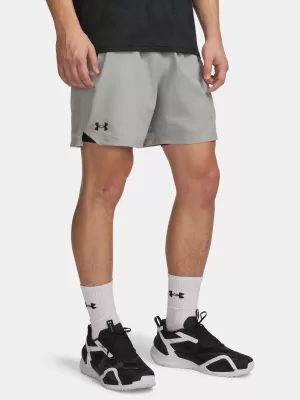Pánské kraťasy UNDER ARMOUR VANISH WOVEN 6IN SHORTS 1373718-069 ŠEDÁ