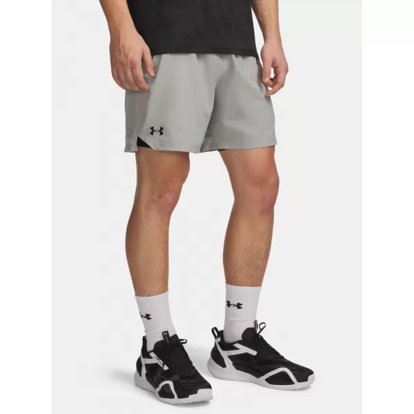  Pánské kraťasy UNDER ARMOUR VANISH WOVEN 6IN SHORTS 1373718-069 ŠEDÁ 