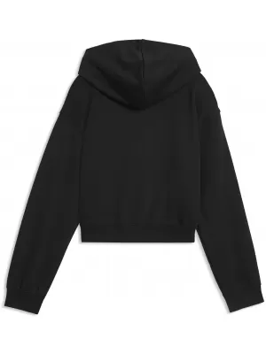 Dětská mikina PUMA ESS 2 COLOR NO. 1 LOGO SHORT LENGTH HOOD 68607255 PUMA BLACK/LIGHT LAVENDER