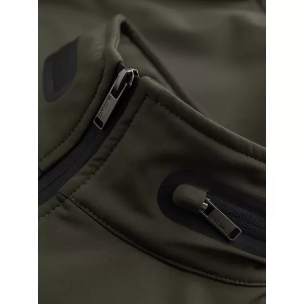  Pánská bunda s kapucí OMBRE OM-JANP-0233 DARK OLIVE 