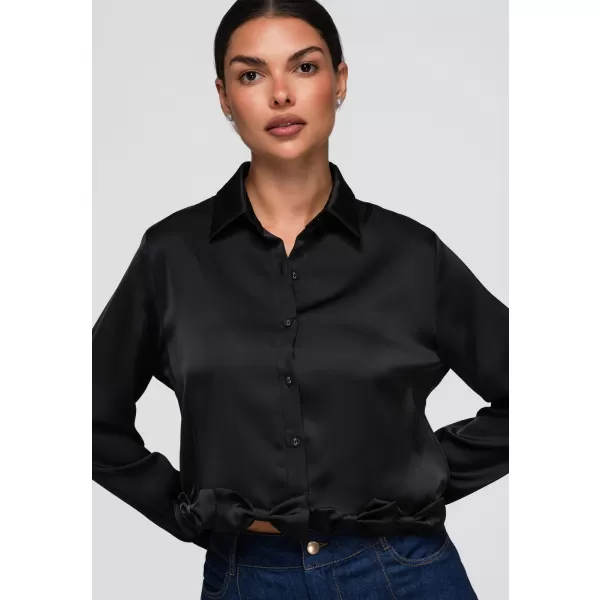  Dámská košile OMBRE OW-SH-E0059 BLACK 
