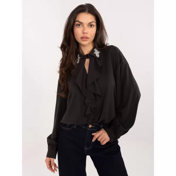  Dámská halenka FACTORY PRICE IT-BZ-28995.25 DARK BROWN 