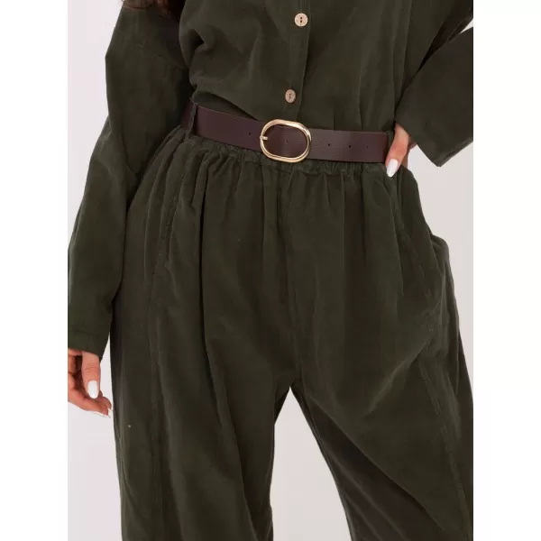  Dámské kalhoty ITALY MODA IT-SP-258009.83 KHAKI 