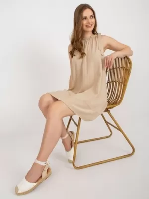 Dámské šaty OCH BELLA TW-SK-BI-89923.29 BEIGE