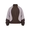 Pánská tepláková bunda URBAN CLASSICS TB8602-23085 BROWN/PALE LILAC