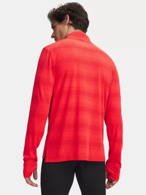 Pánské triko UNDER ARMOUR VELOCITI 1/4 ZIP 6010887-713 ČERVENÁ