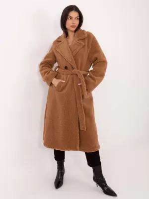 Dámský kabát FACTORY PRICE IT-PL-97150.26 CAMEL