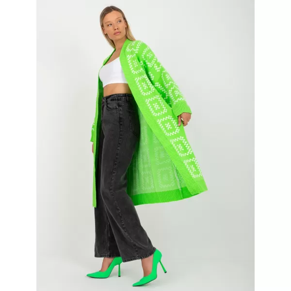  Dámský svetr RUE PARIS LC-SW-0296.08P FLUO GREEN 