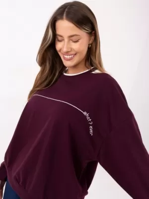 Dámská mikina RELEVANCE RV-BL-A940.60 BURGUNDY