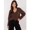 Dámská halenka ITALY MODA MI-BZ-M721.38 DARK BROWN