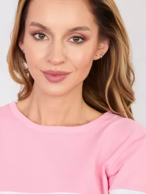 Dámská mikina RUE PARIS RV-BL-5787.15X GRAY-PINK