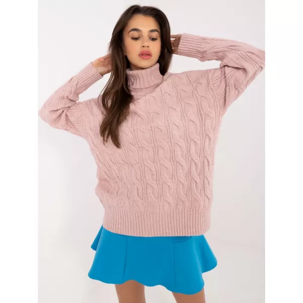  Dámský svetr WOOL FASHION ITALIA AT-SW-23445.00 BRIGHT PINK 
