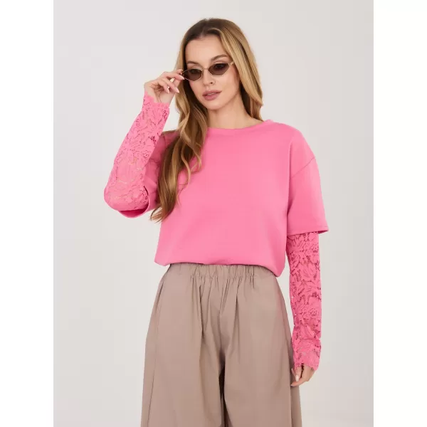  Dámská halenka ITALY MODA IT-BZ-22128.27 DARK PINK 