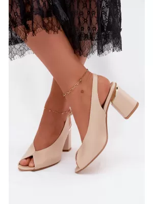 Dámské sandály ZAZOO 1085 BEIGE