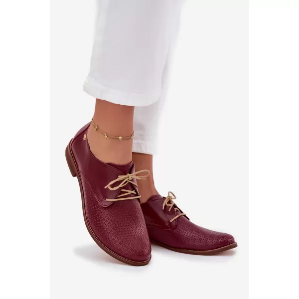  Dámské polobotky ZAZOO 4238/CHIARETTO/M RED 
